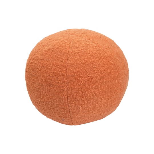 Hello Honey® Orange Cotton Slub Orb Pillow